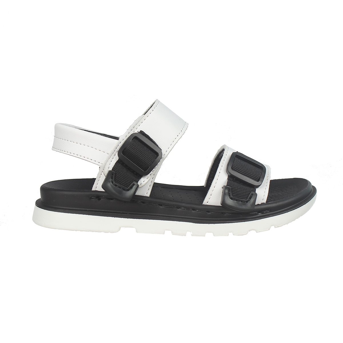 SANDAL bé trai ngang dây tăng đơ AC20 Size 26 (Trắng) - mặt sau