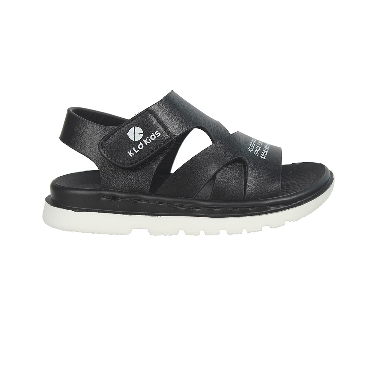 SANDAL bé trai quai dán KLD KIDS AC20 Size 26 (Đen) - mặt phải