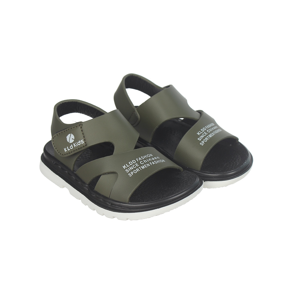 SANDAL bé trai quai dán KLD KIDS AC20 Size 25 (Xanh Rêu) - mặt trước