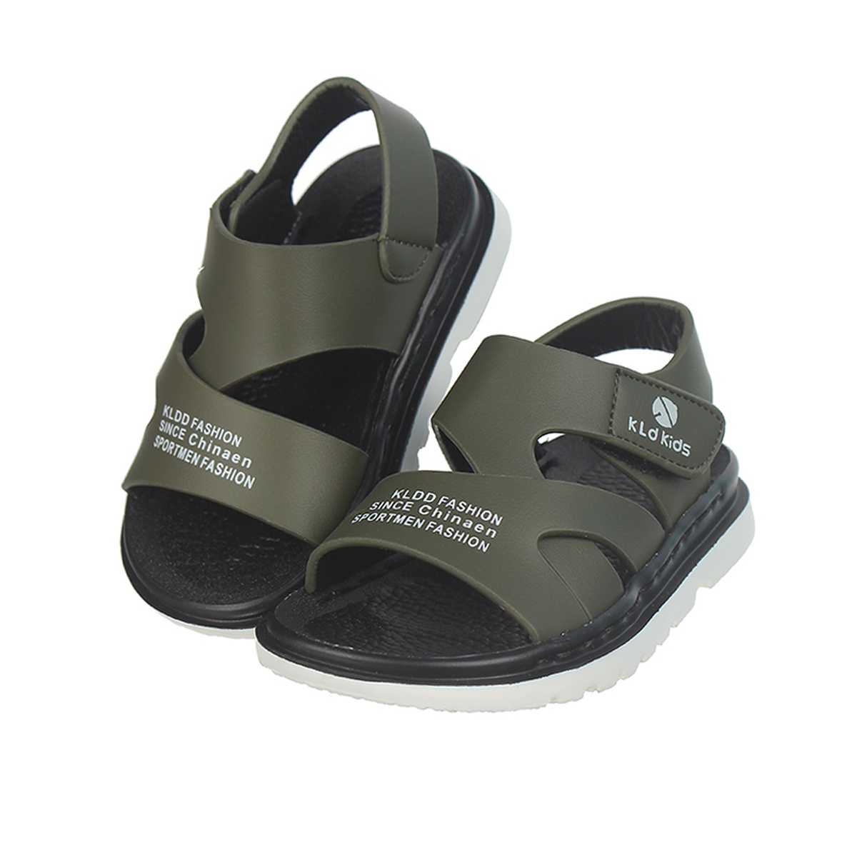 SANDAL bé trai quai dán KLD KIDS AC20 Size 25 (Xanh Rêu) - mặt trái