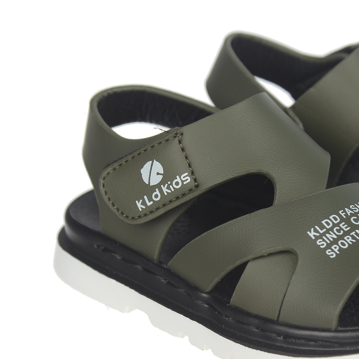 SANDAL bé trai quai dán KLD KIDS AC20 Size 25 (Xanh Rêu) - mặt sau