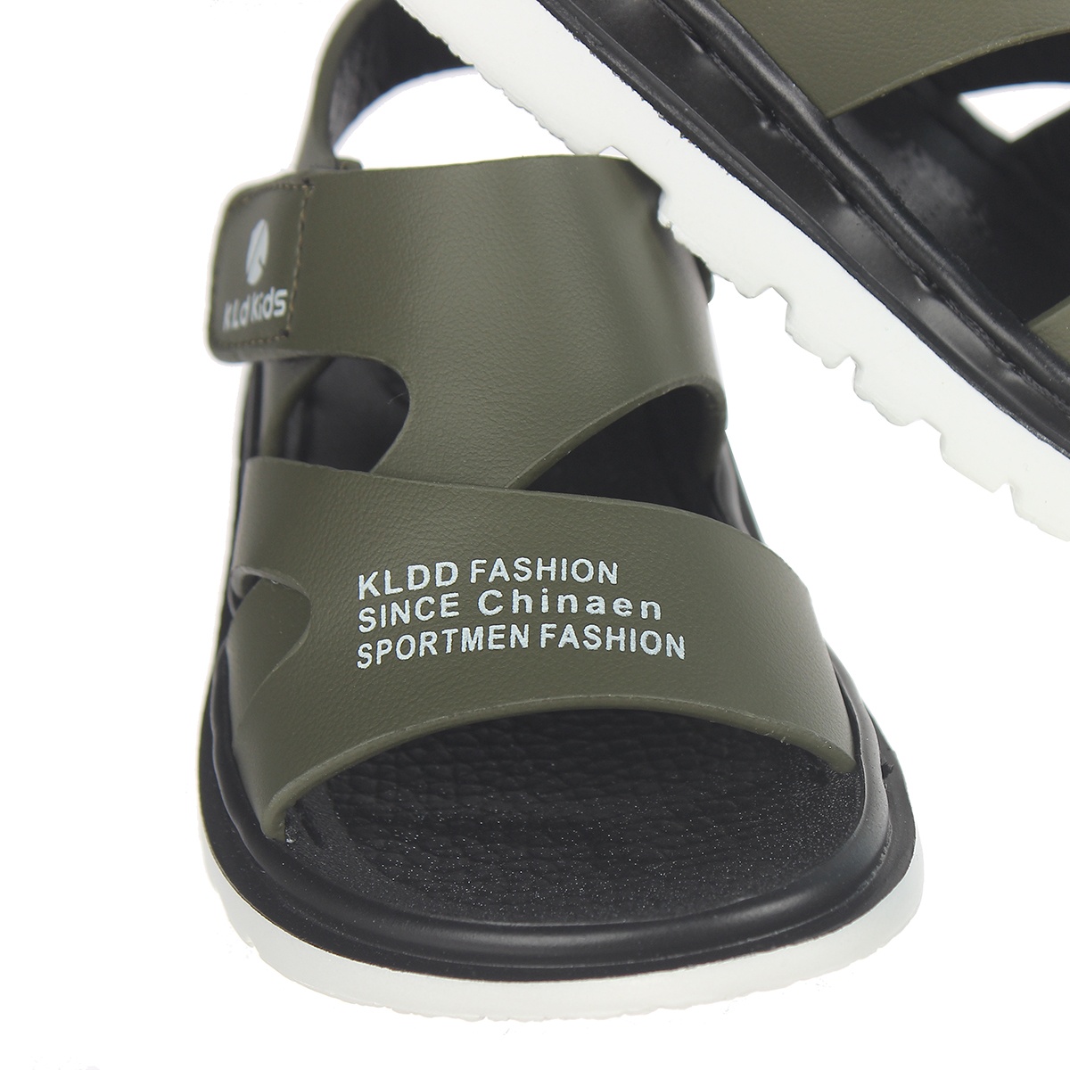 SANDAL bé trai quai dán KLD KIDS AC20 Size 25 (Xanh Rêu) - góc nghiêng