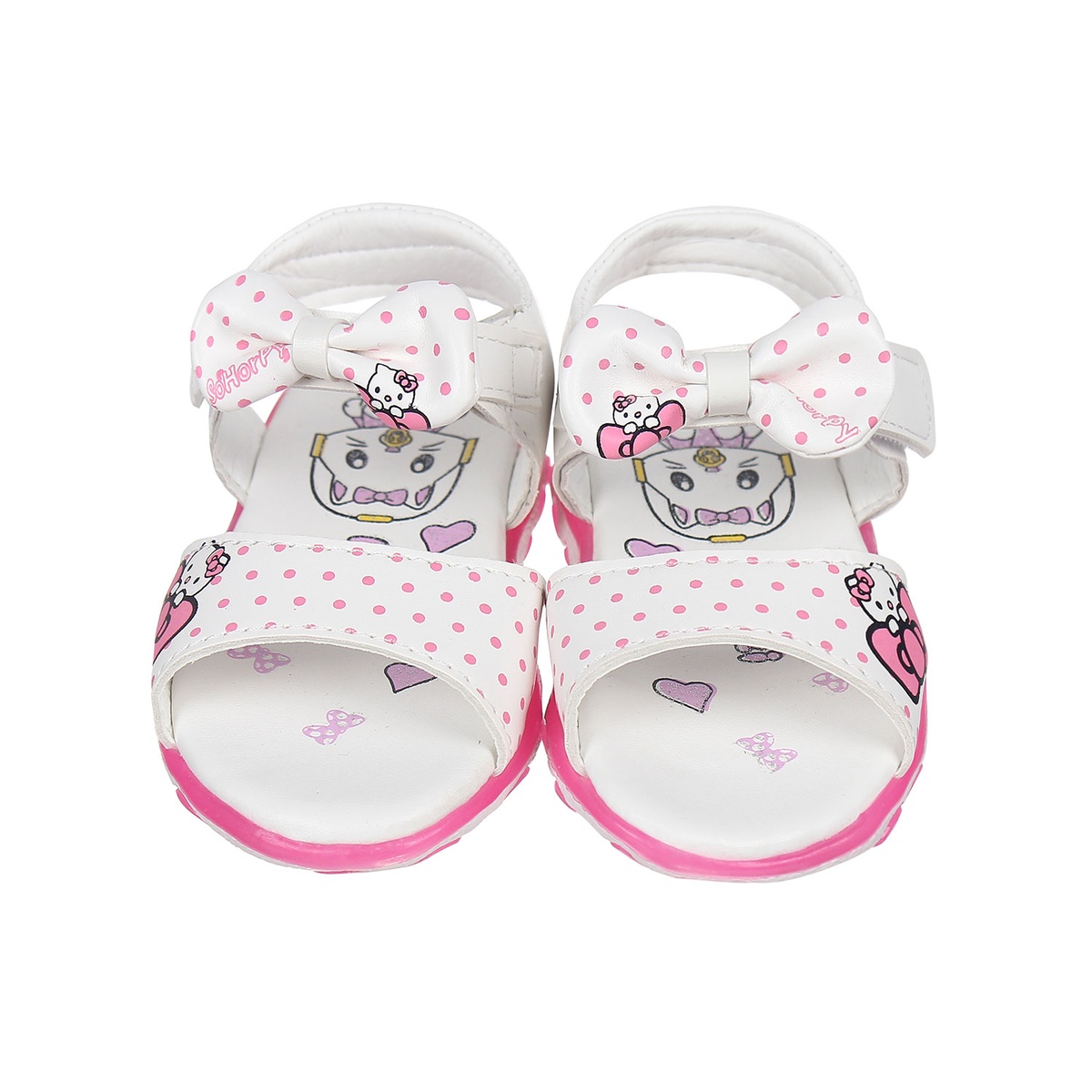 Sandal cho bé gái in Kitty nơ quai DN - mặt trái