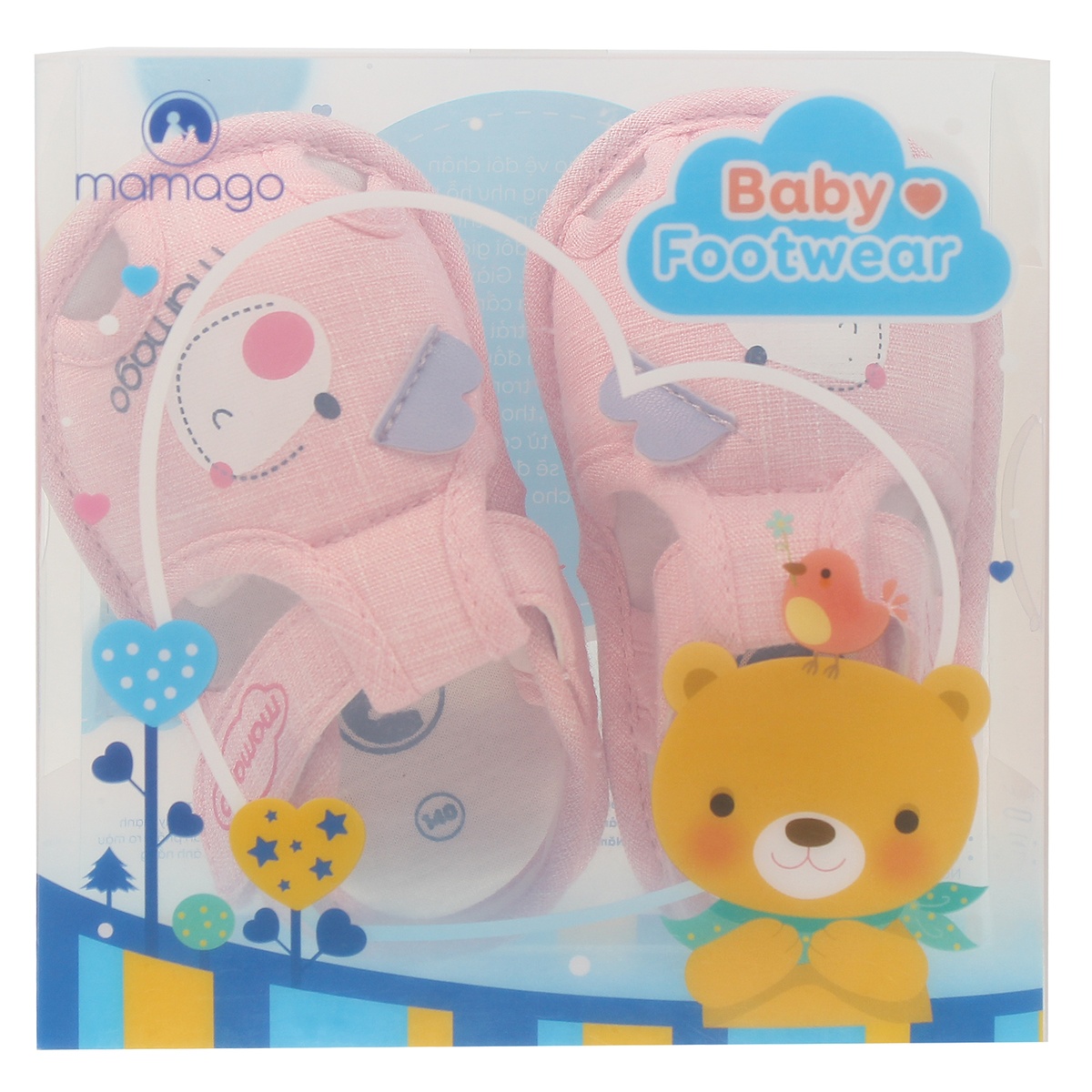 Sandal tập đi bé gái Mamago hình Snoopy K10 Hồng S13 - hình 9