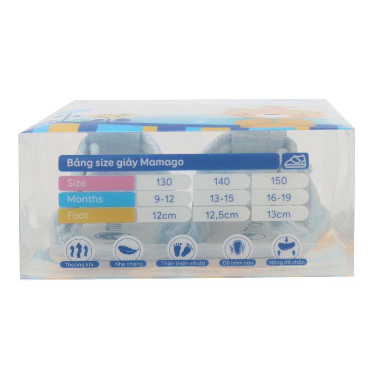 Sandal tập đi bé trai Mamago hình cún K08 Xanh S14 - hình 9