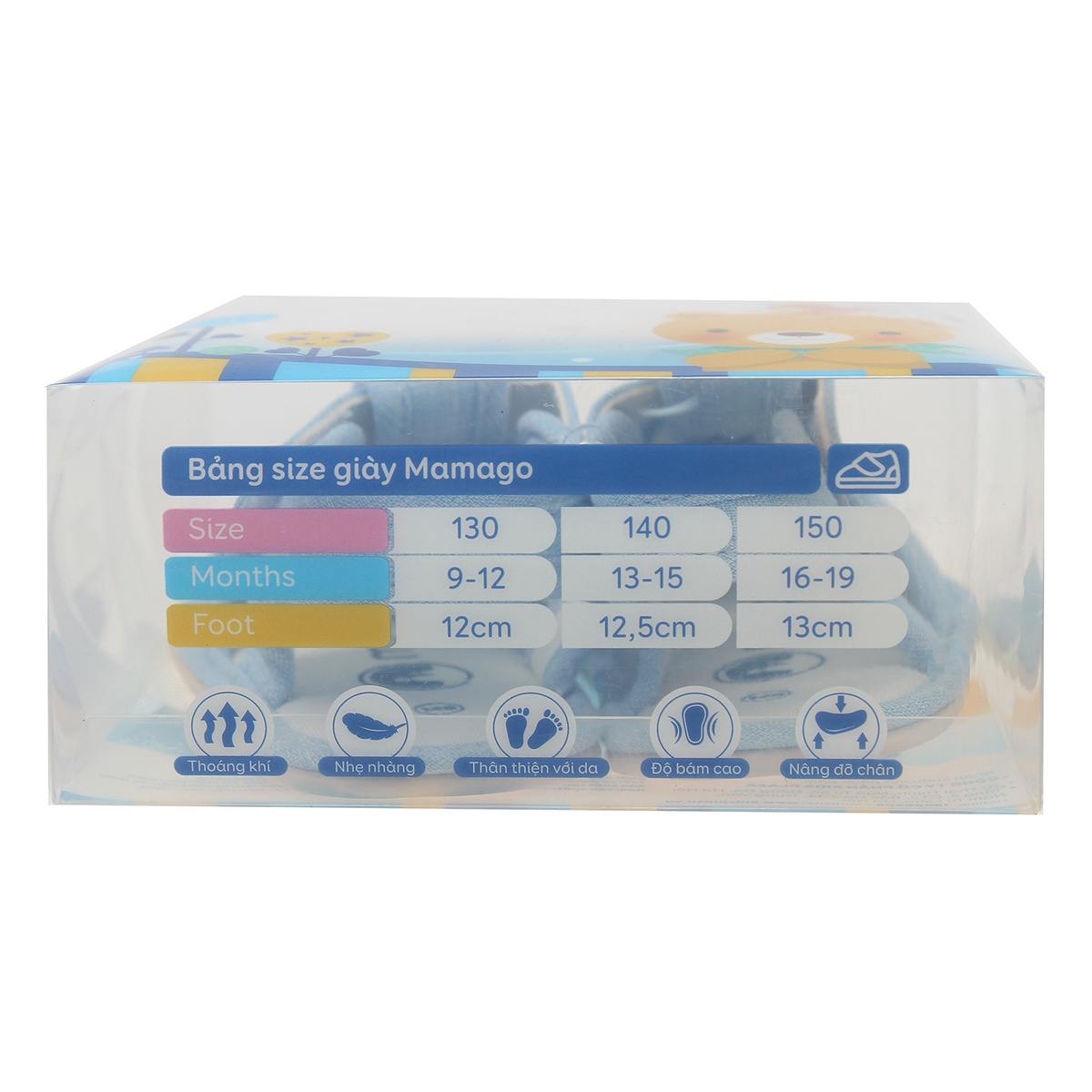 Sandal tập đi bé trai Mamago hình cún Snoopy K10 Xanh S14 - hình 10