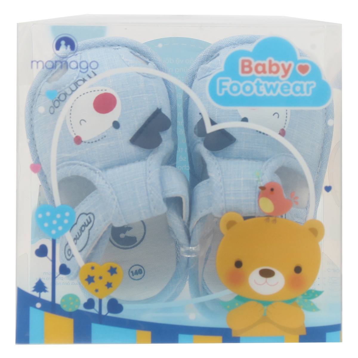 Sandal tập đi bé trai Mamago hình cún Snoopy K10 Xanh S14 - hình 8