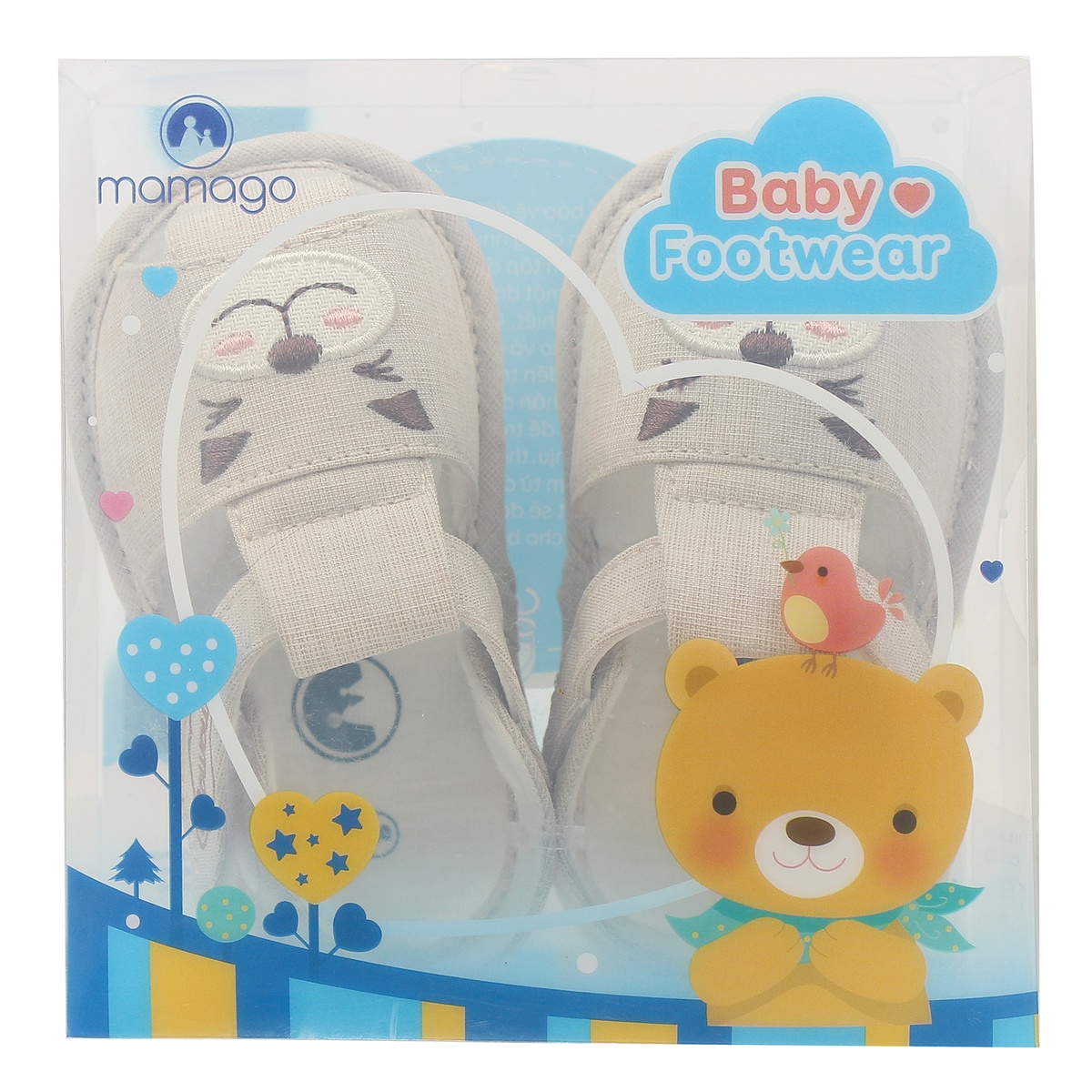 Sandal tập đi bé trai Mamago hình mèo K09 Be S13 - hình 9