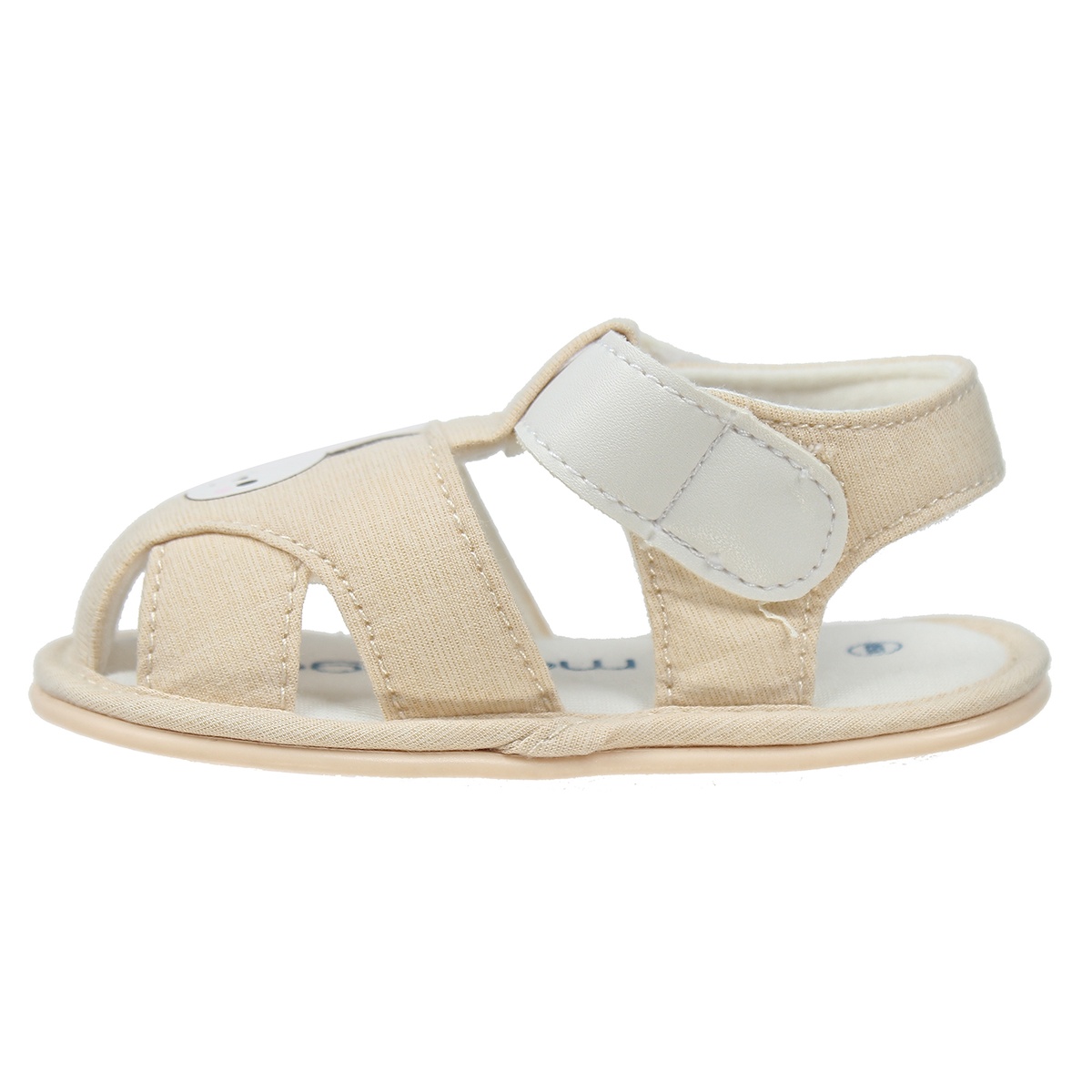 Sandal tập đi bé trai Mamago hình thỏ K07 Be S14 - góc nghiêng