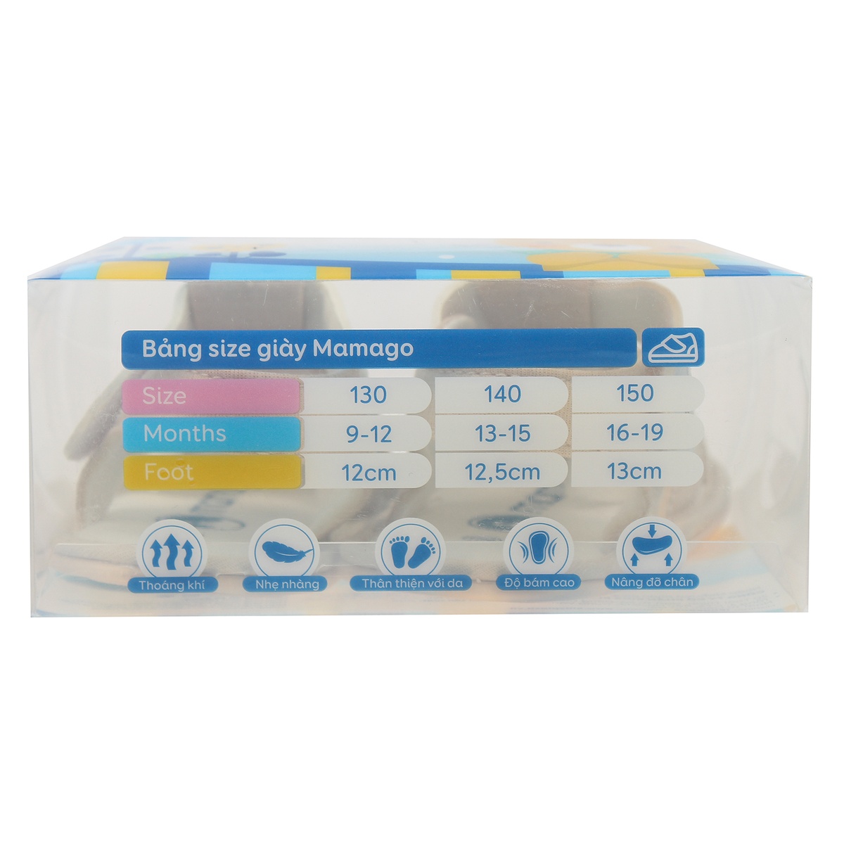 Sandal tập đi bé trai Mamago hình thỏ K07 Be S14 - hình 8