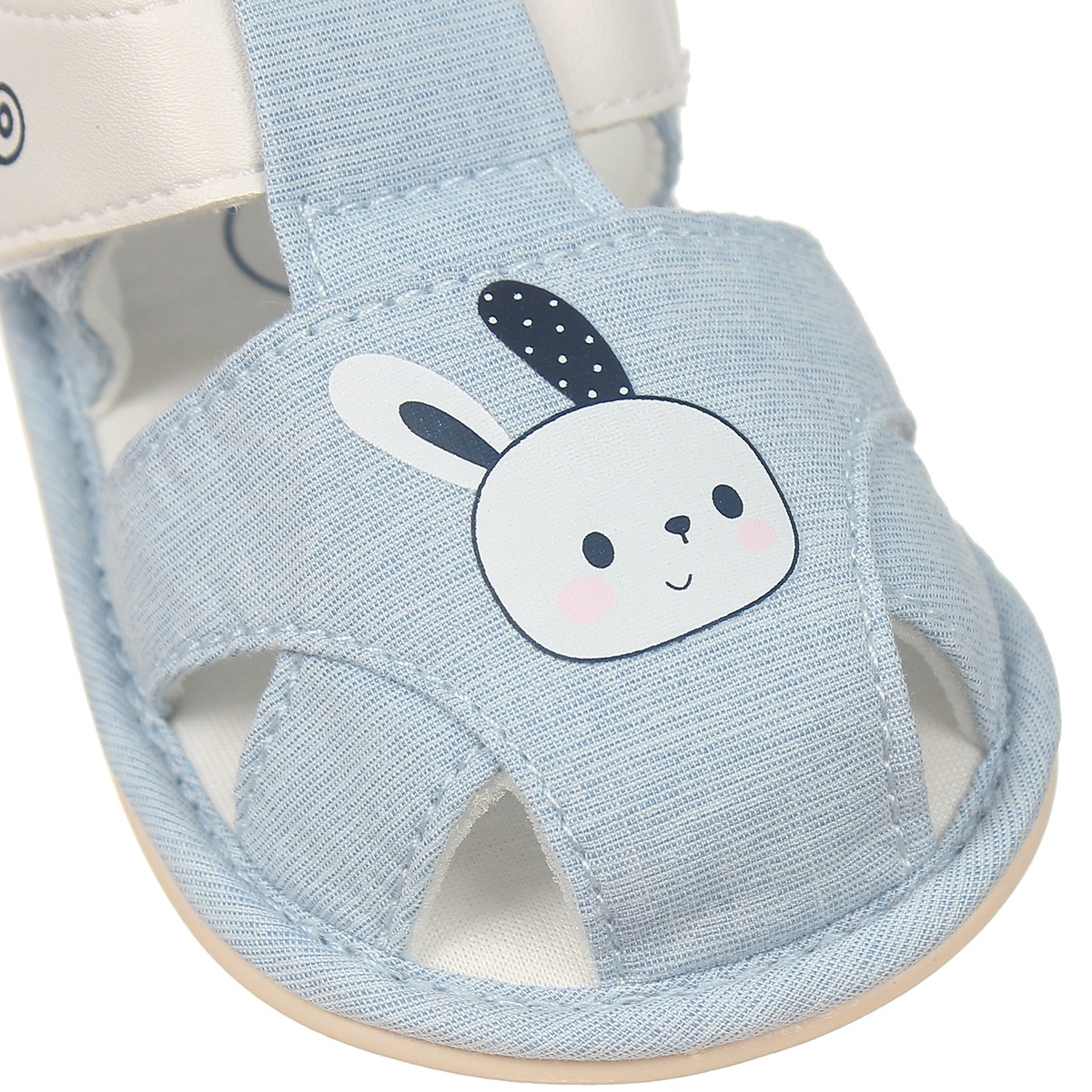 Sandal tập đi bé trai Mamago hình thỏ K07 Xanh S13 - góc nghiêng