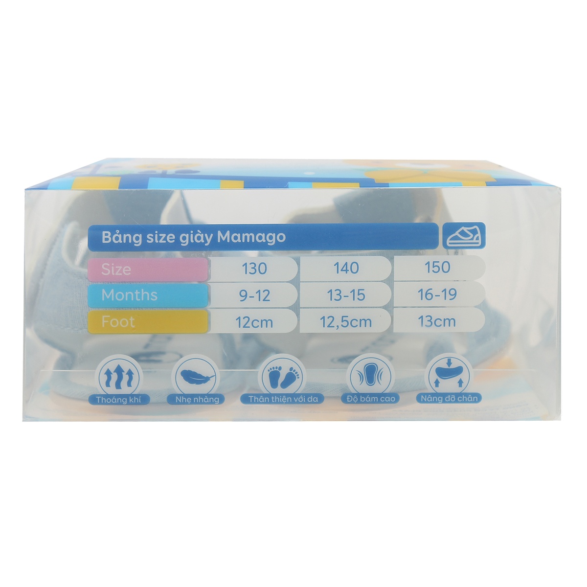 Sandal tập đi bé trai Mamago hình thỏ K07 Xanh S13 - hình 7