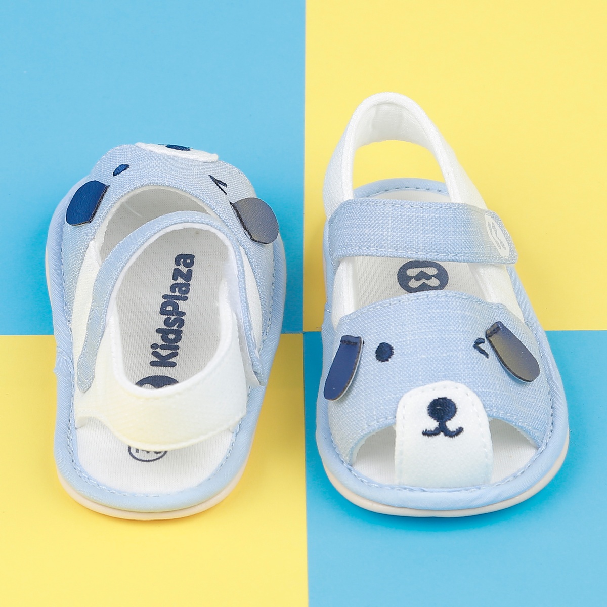 Dép sandal tập đi KidsPlaza 22k-S1 hình cún (Xanh) - mặt trái