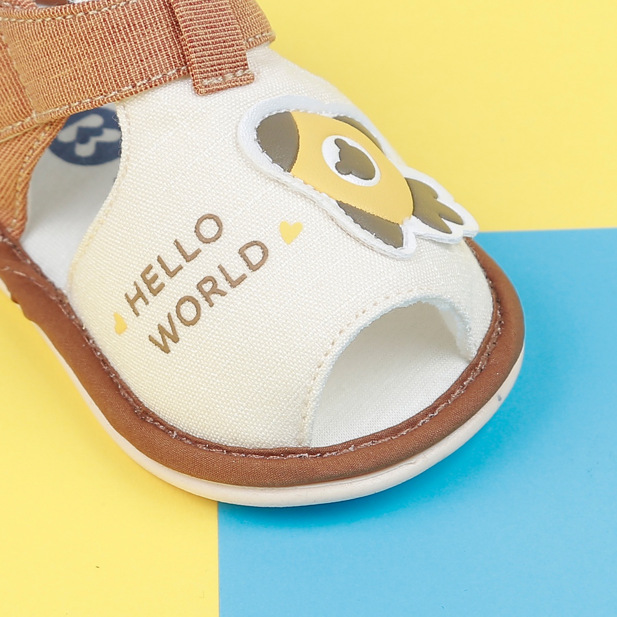 Dép sandal tập đi KidsPlaza 22K-S13 máy bay (Be) - mặt phải