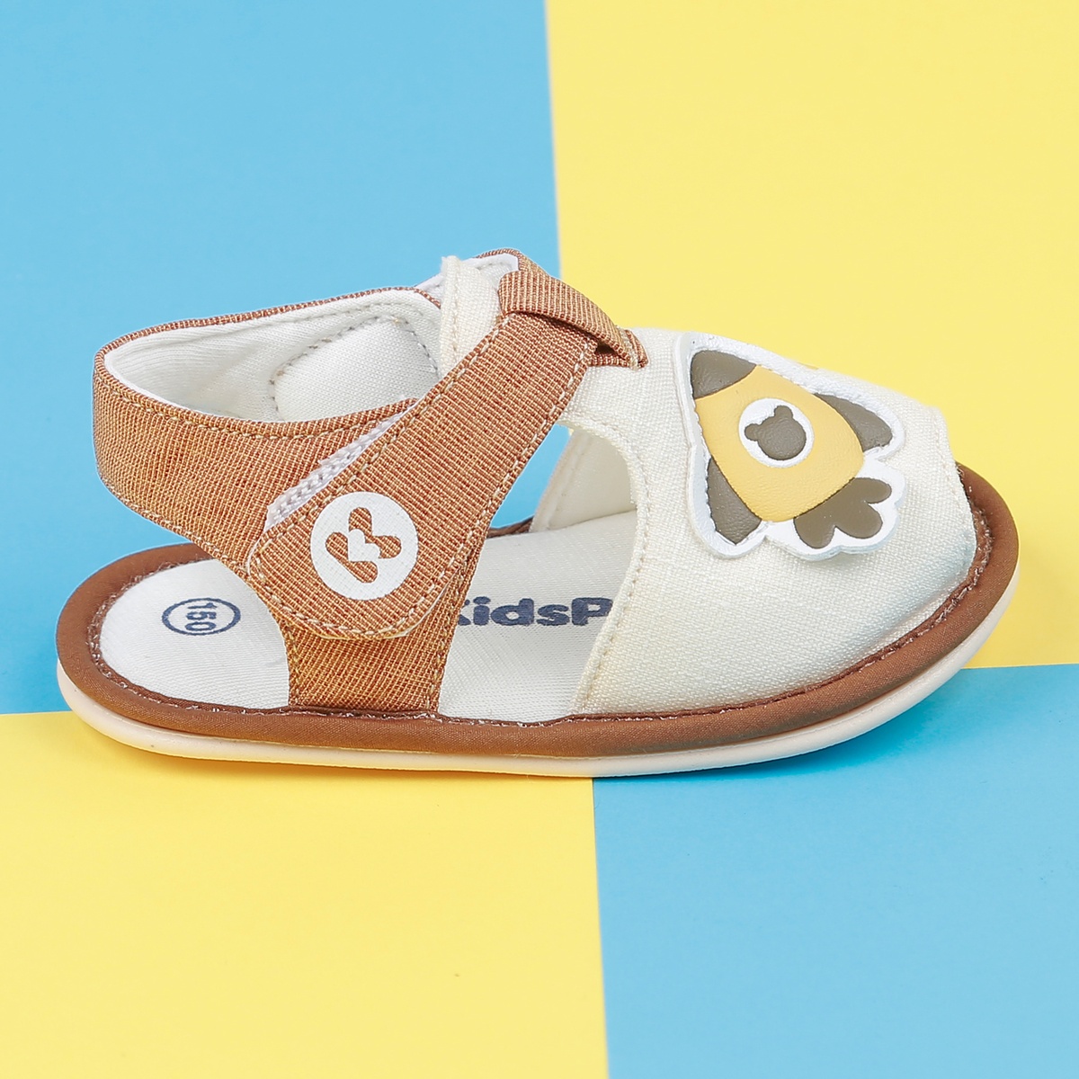 Dép sandal tập đi KidsPlaza 22K-S13 máy bay (Be) - góc nghiêng
