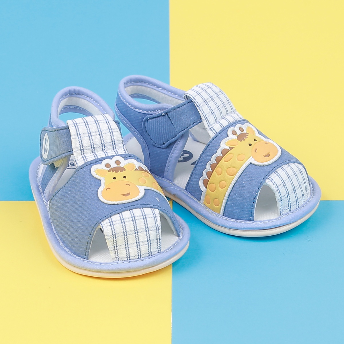 Dép sandal tập đi KidsPlaza 22K-S3 in hươu (Xanh)