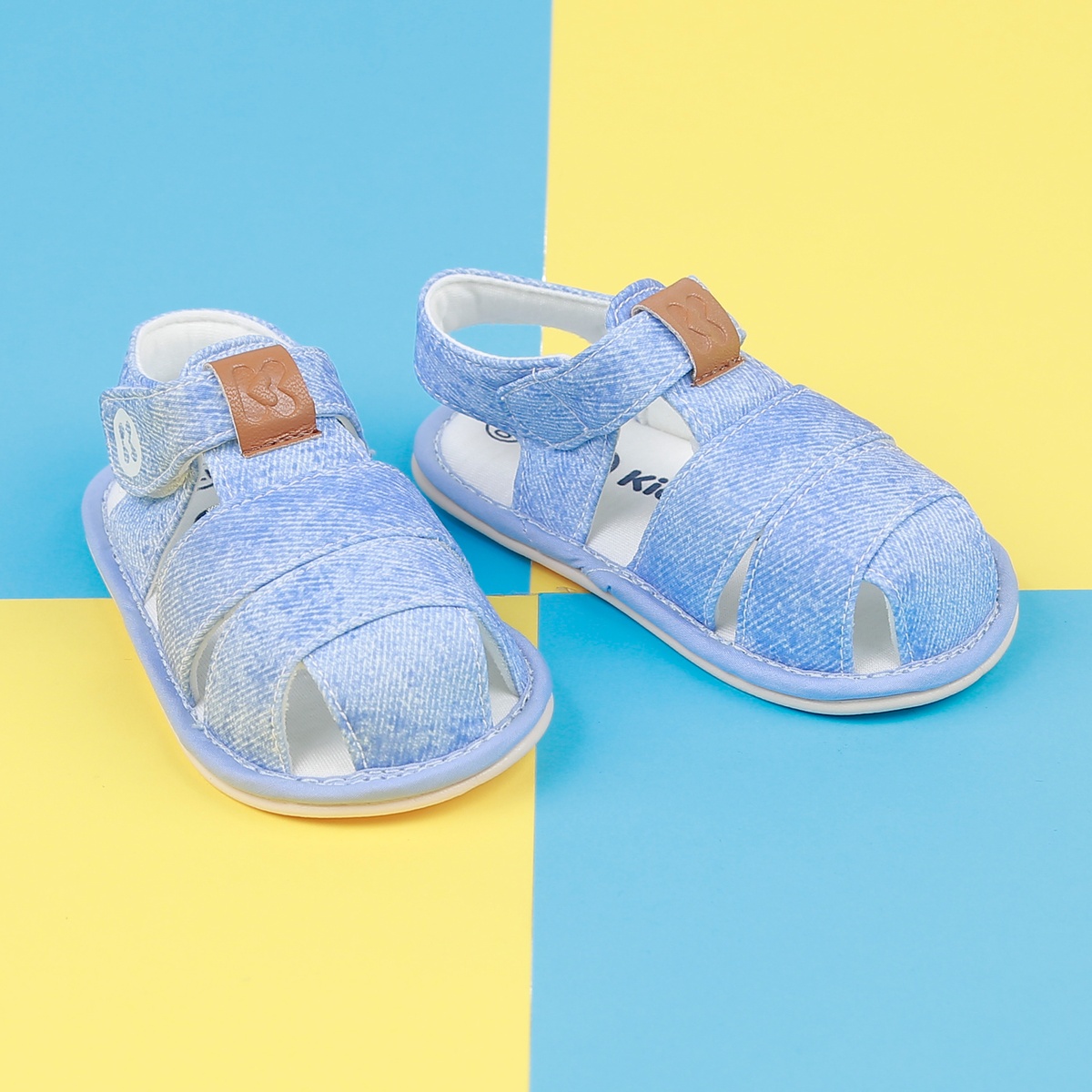 Dép sandal tập đi KidsPlaza 22K-S9 basic (Xanh)