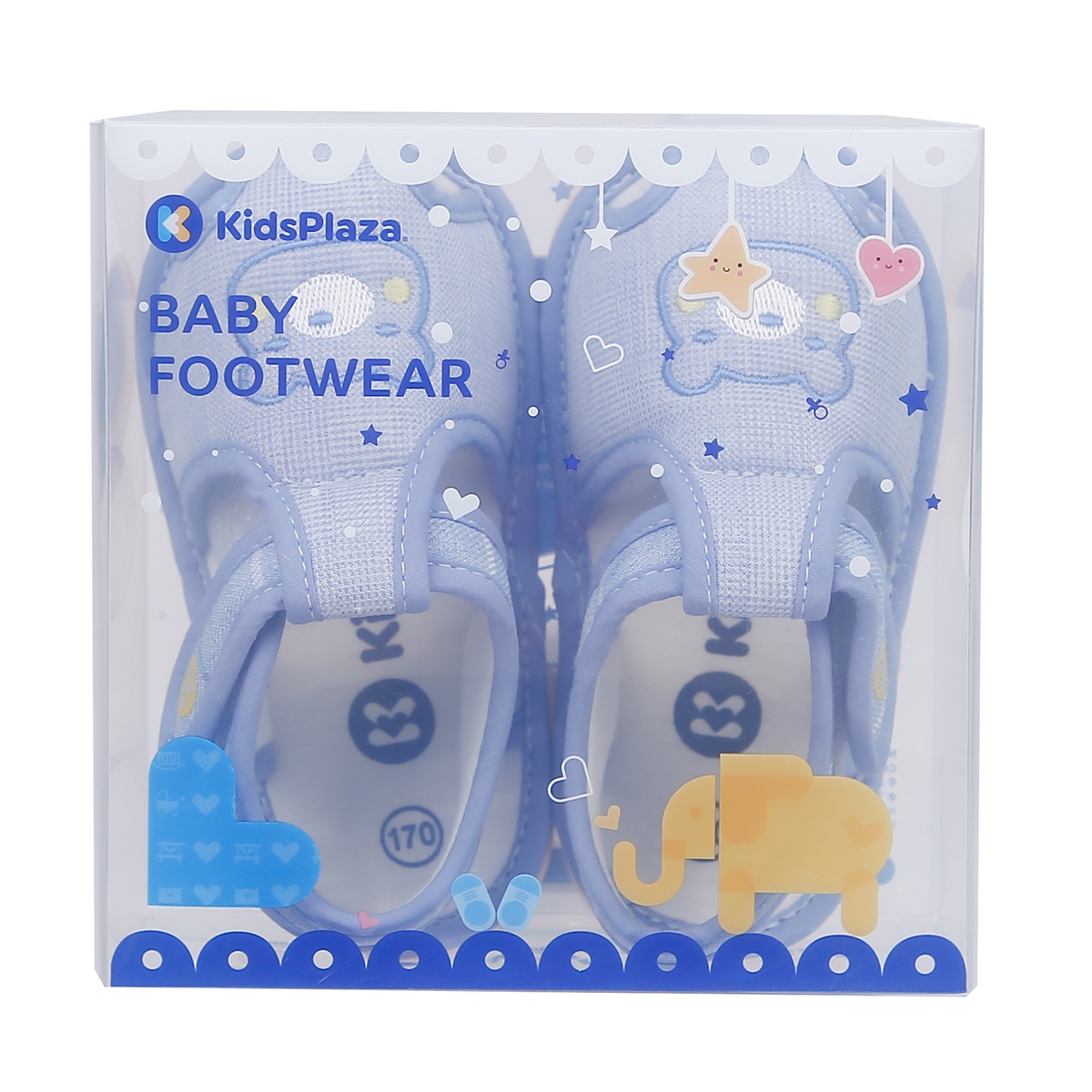 Sandal tập đi Kidsplaza K19 thêu hình Gấu (Xanh) - hình 7