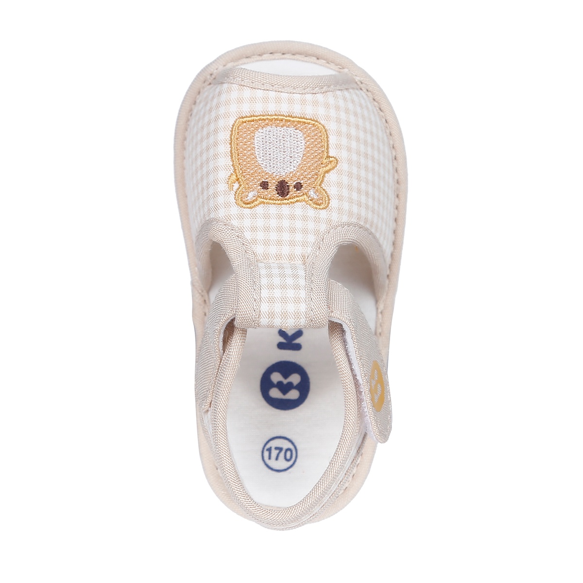 Sandal tập đi Kidsplaza K20 Thêu hình Koala (Be) - mặt phải