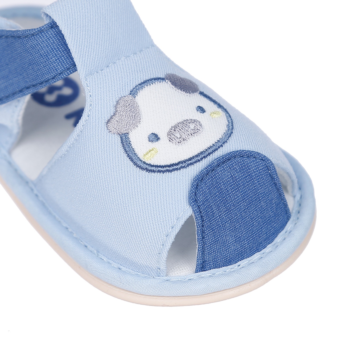 Sandal tập đi Kidsplaza K22 hình Heo (Xanh) - góc nghiêng