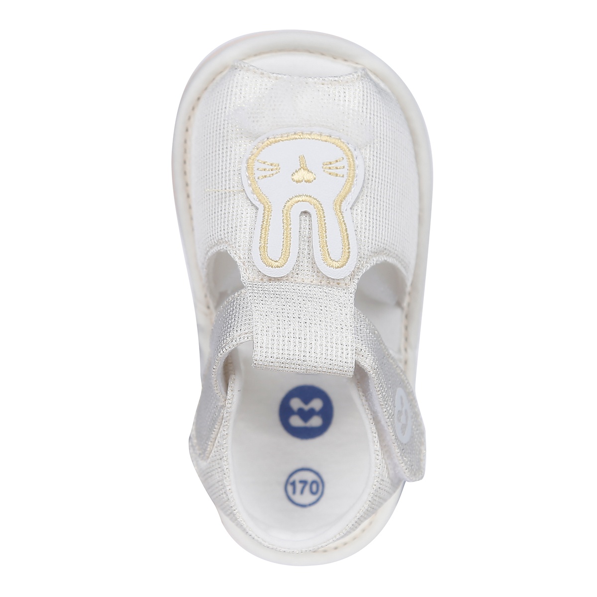 Sandal tập đi Kidsplaza K23 hình Thỏ họa tiết Bèo (Be) - mặt sau