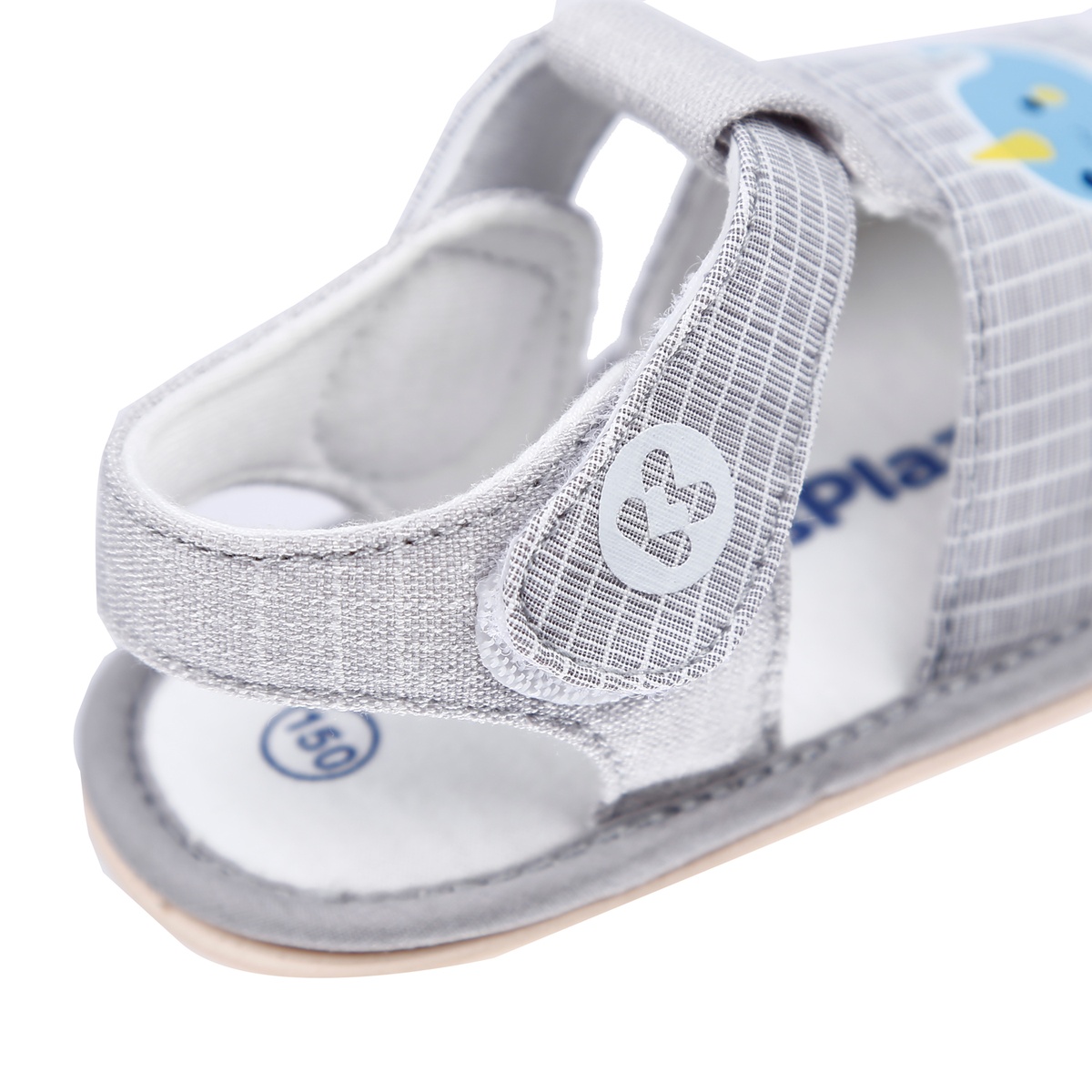 Sandal tập đi Kidsplaza K25 in hình chú Cá Heo (Ghi) - hình 6