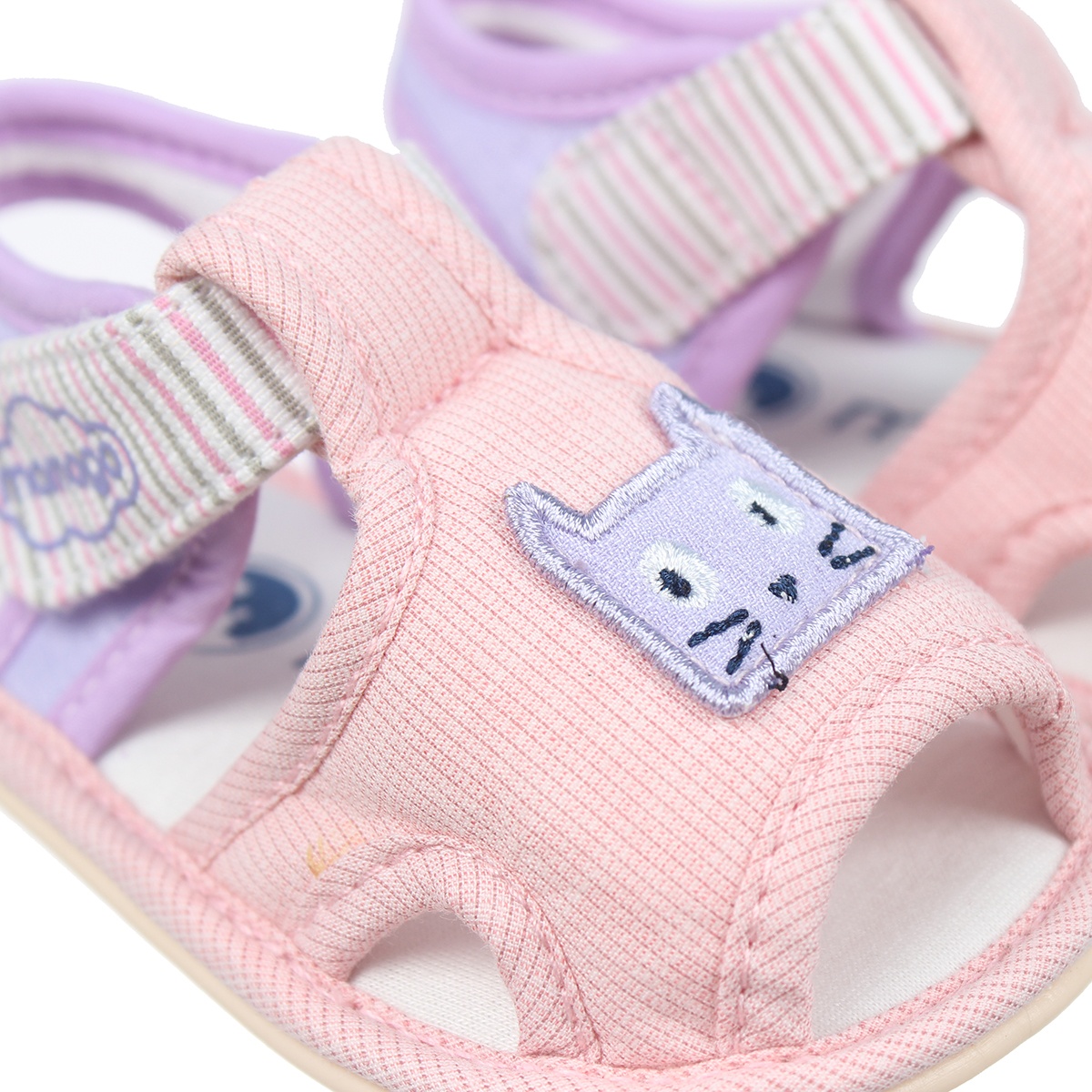 Sandal tập đi Mamago bé gái in hình mèo K02 Hồng S14 - hình 6