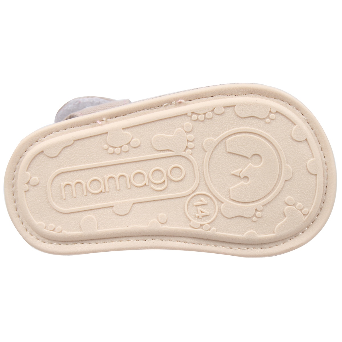 Sandal tập đi Mamago bé trai caro K05 Nâu S14 - góc nghiêng