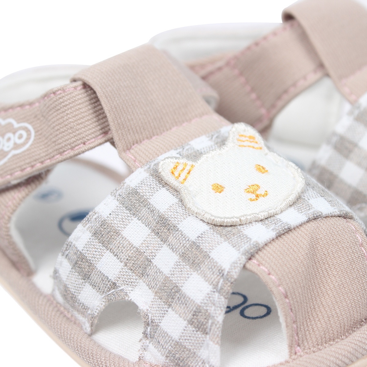 Sandal tập đi Mamago bé trai caro K05 Nâu S14 - hình 6
