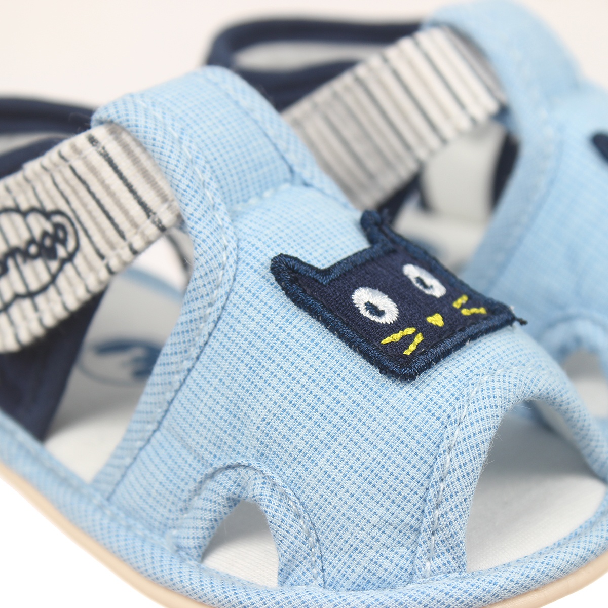 Sandal tập đi Mamago bé trai hình mèo K02 Xanh S14 - hình 7