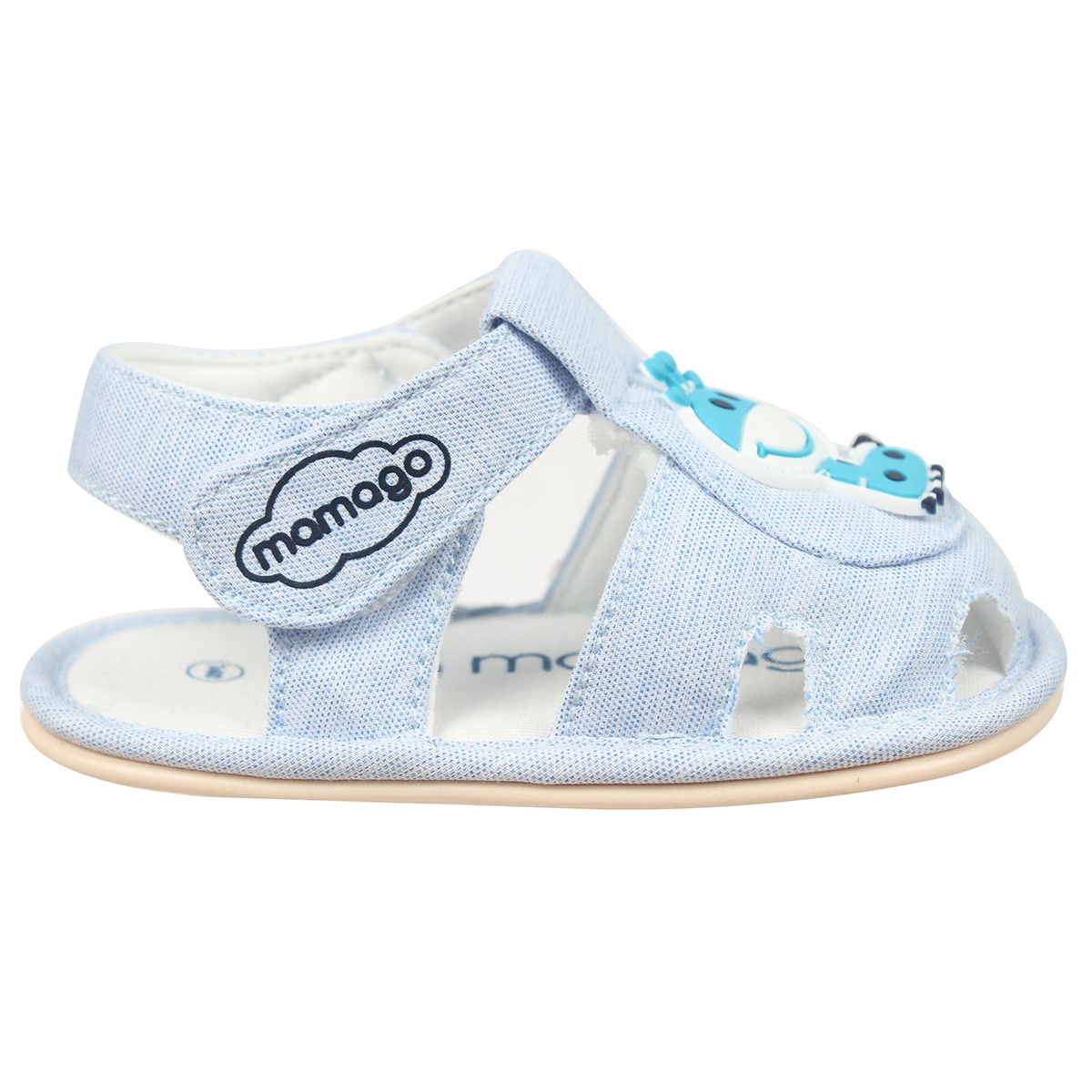 Sandal tập đi Mamago bé trai in hình hươu K06 X S13 - mặt sau