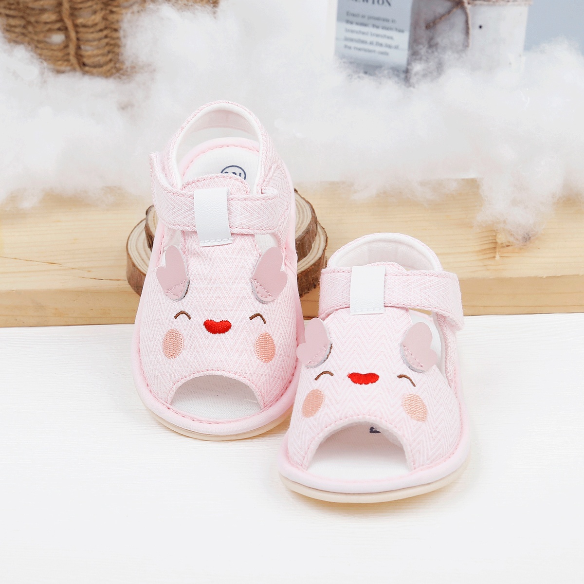 Dép sandal tập đi KidsPlaza 23K-15 gà cute (Hồng)