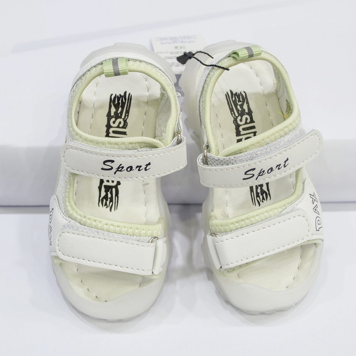 Sandal thêu hoa cúc xanh AC - mặt trái