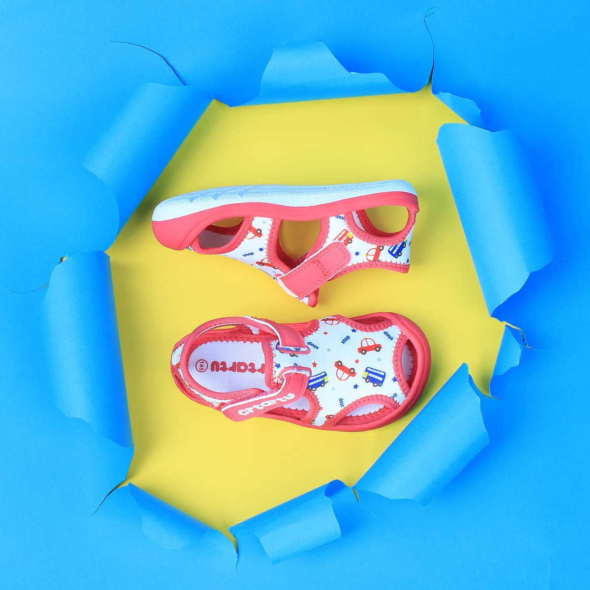 Sandal thời trang cho bé gái cao cấp Crtartu XBI1-P - mặt sau