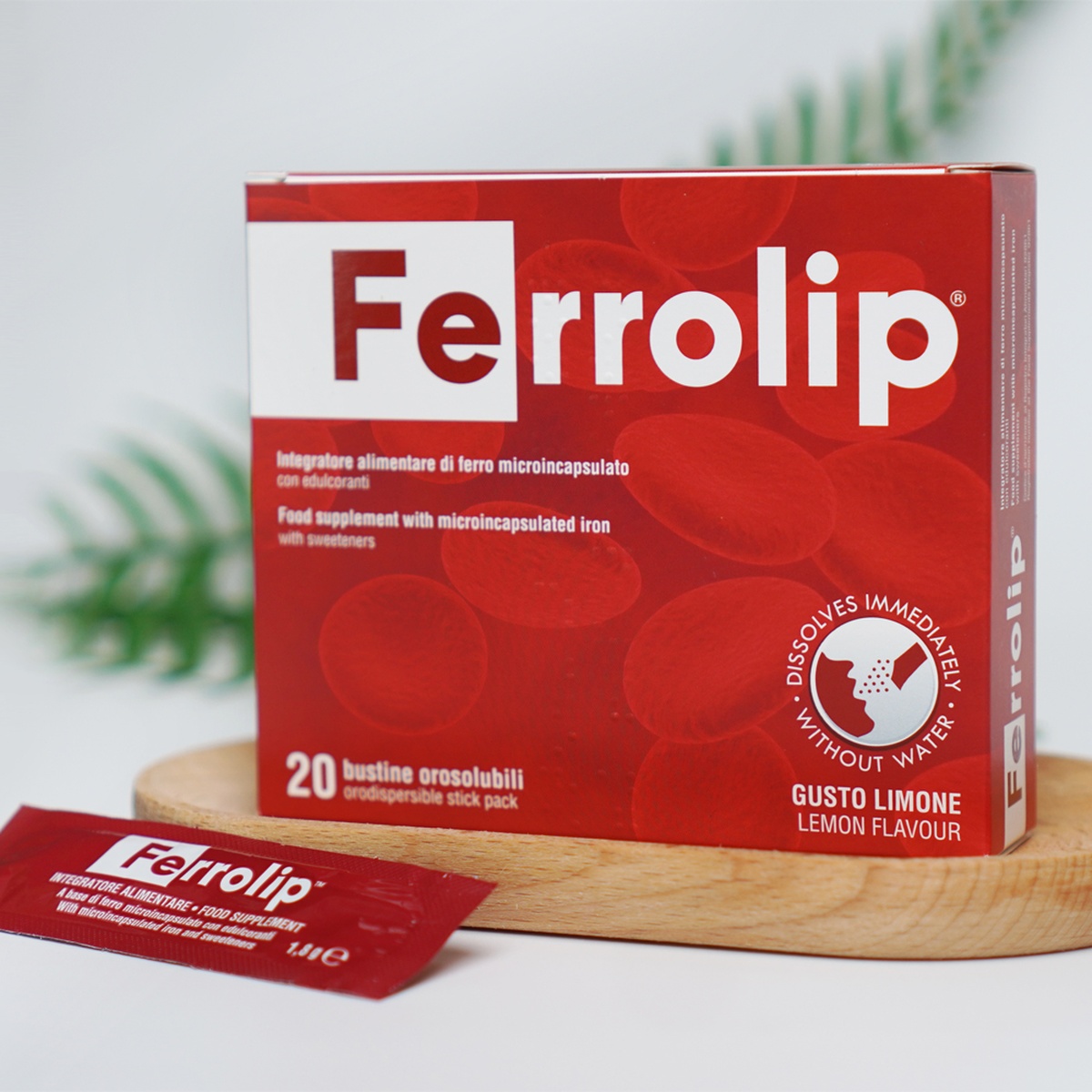 Thực phẩm bảo vệ sức khoẻ Ferrolip sắt sinh học   - mặt sau