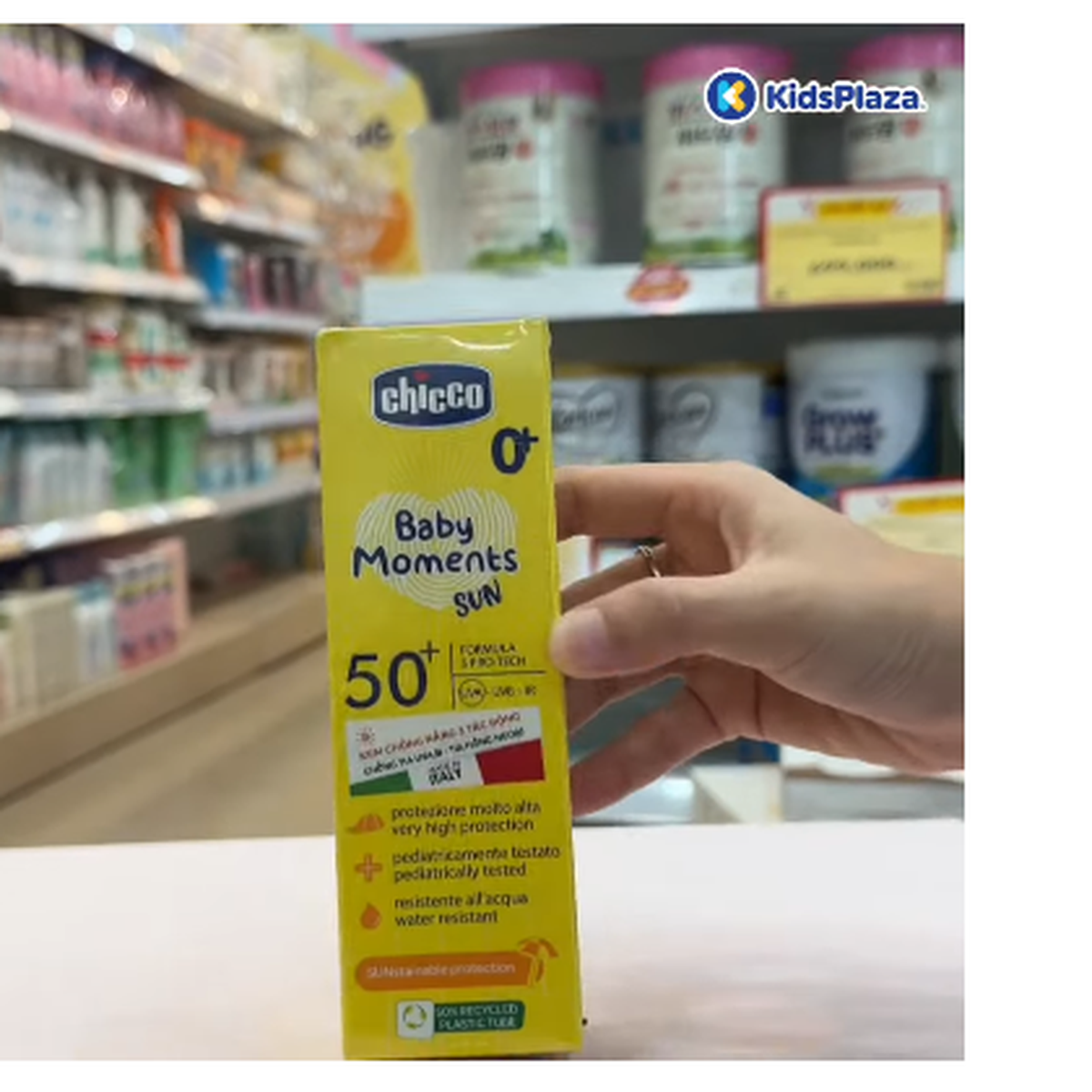 Kem chống nắng 3 tác động Chicco SPF 50+ 75ml - video