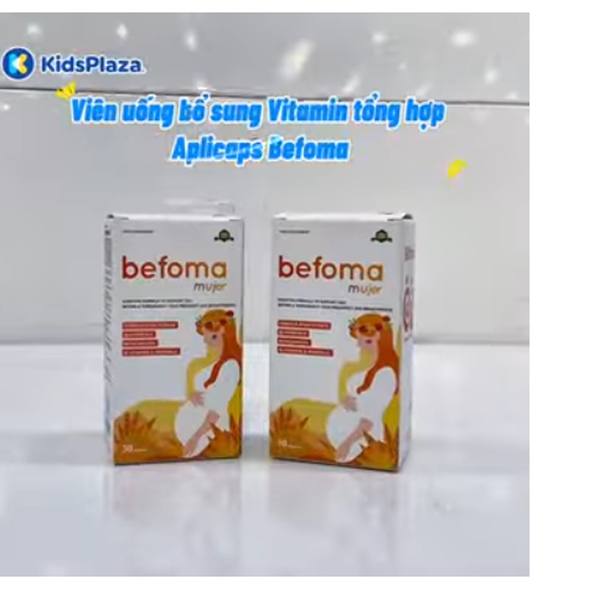 Thực phẩm bảo vệ sức khoẻ vitamin tổng hợp Aplicaps Befoma (30 viên) - video
