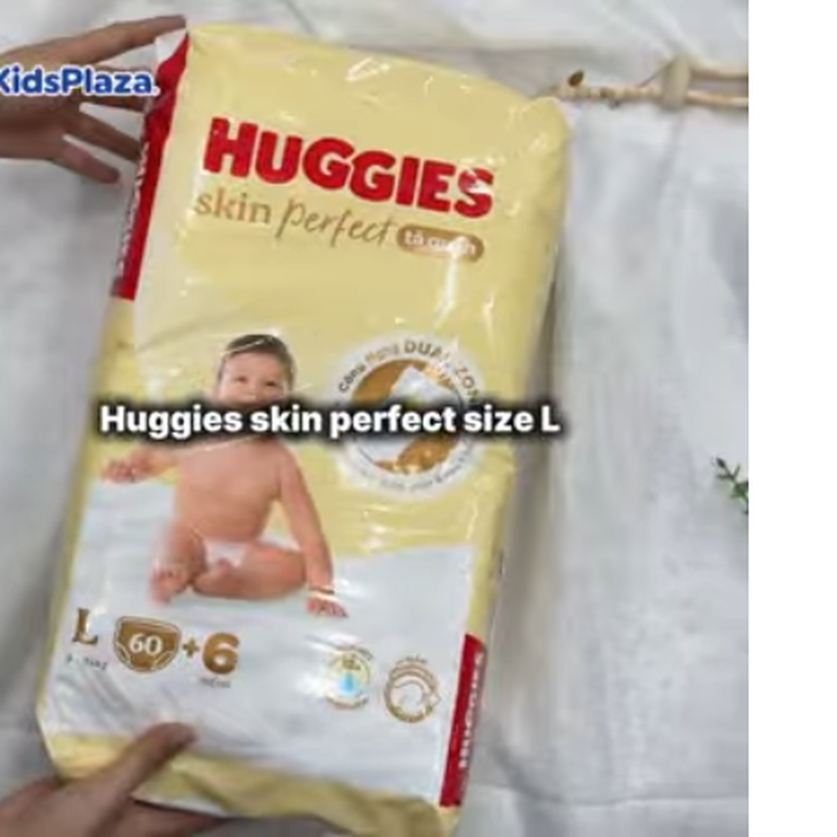 Bỉm - Tã quần Huggies Skin Perfect size XL52-58 miếng (cho bé 11 - 16kg) - video