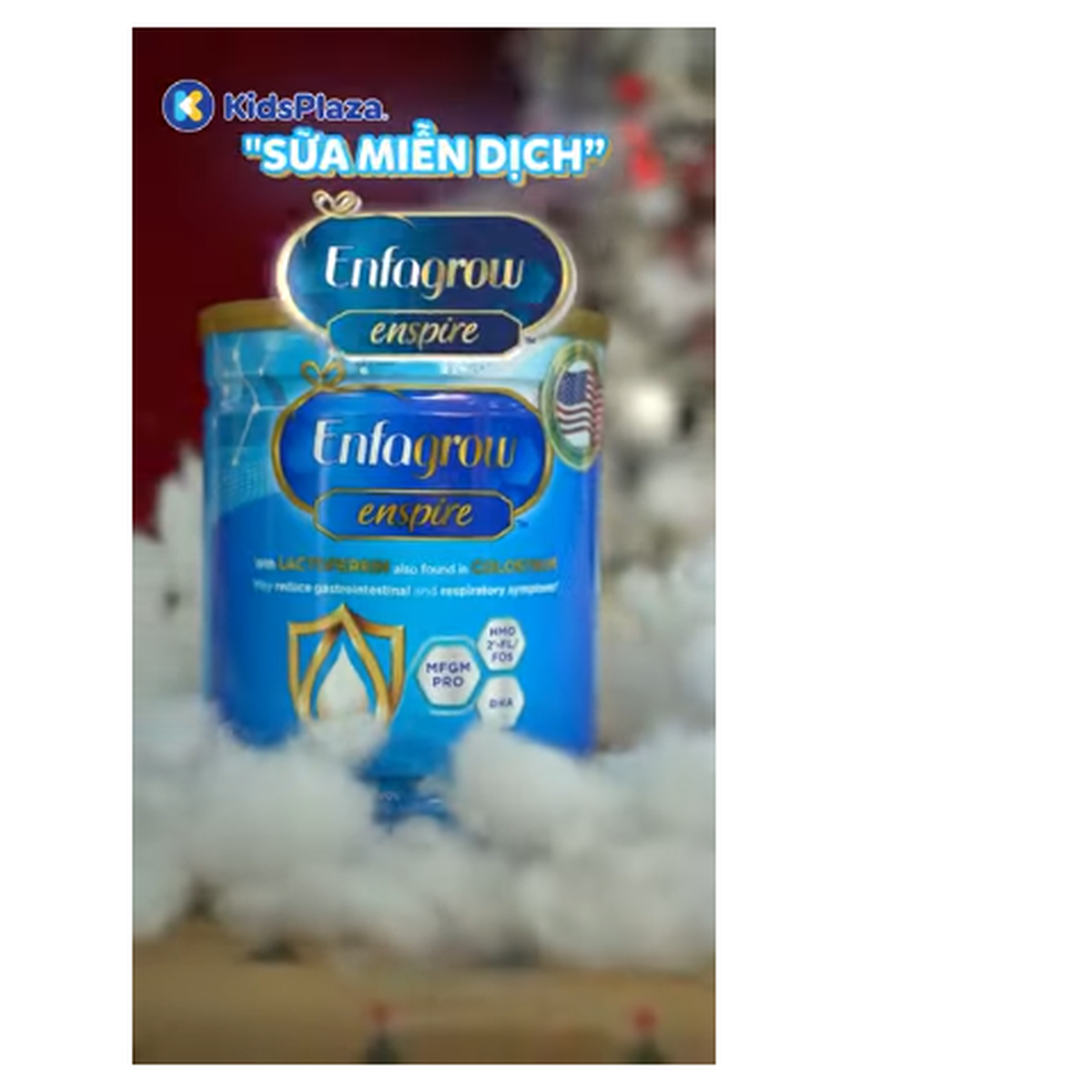 Sữa bột Enfagrow Enspire số 3 (cho bé 2-6 tuổi) 850g - video