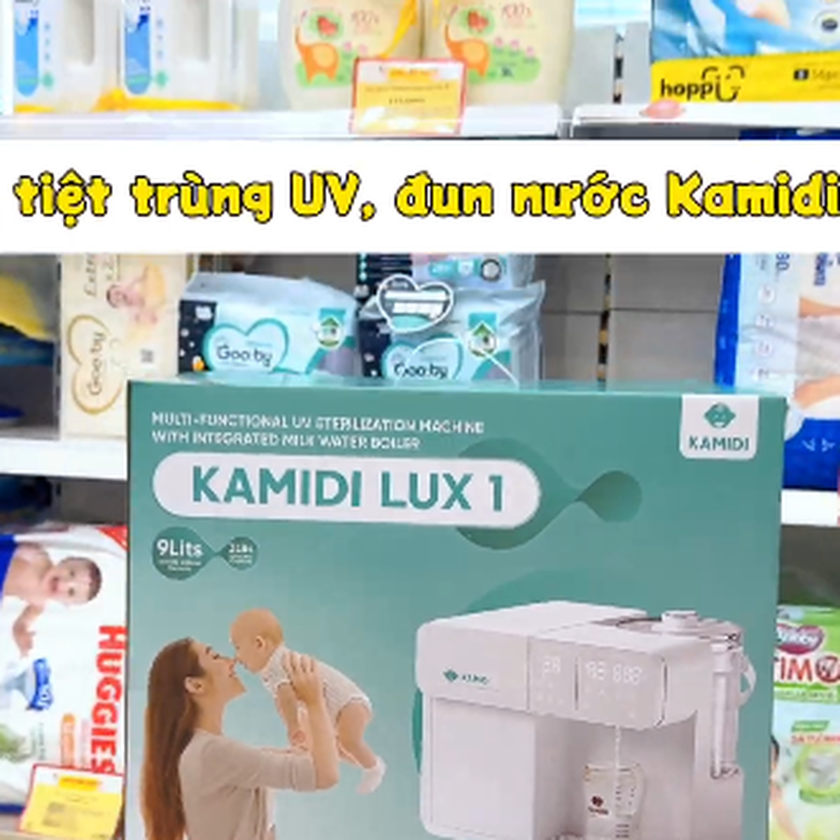 Máy tiệt trùng UV, đun nước Kamidi Lux 1 - video