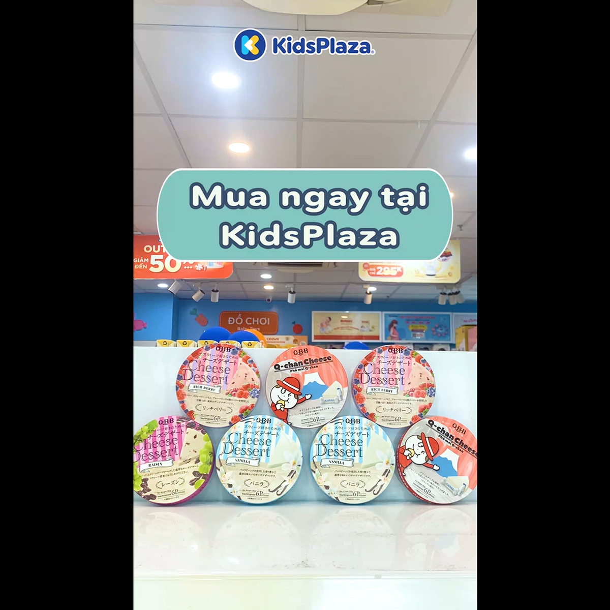 Phô mai QBB dành cho bé vị việt quất 90g - video