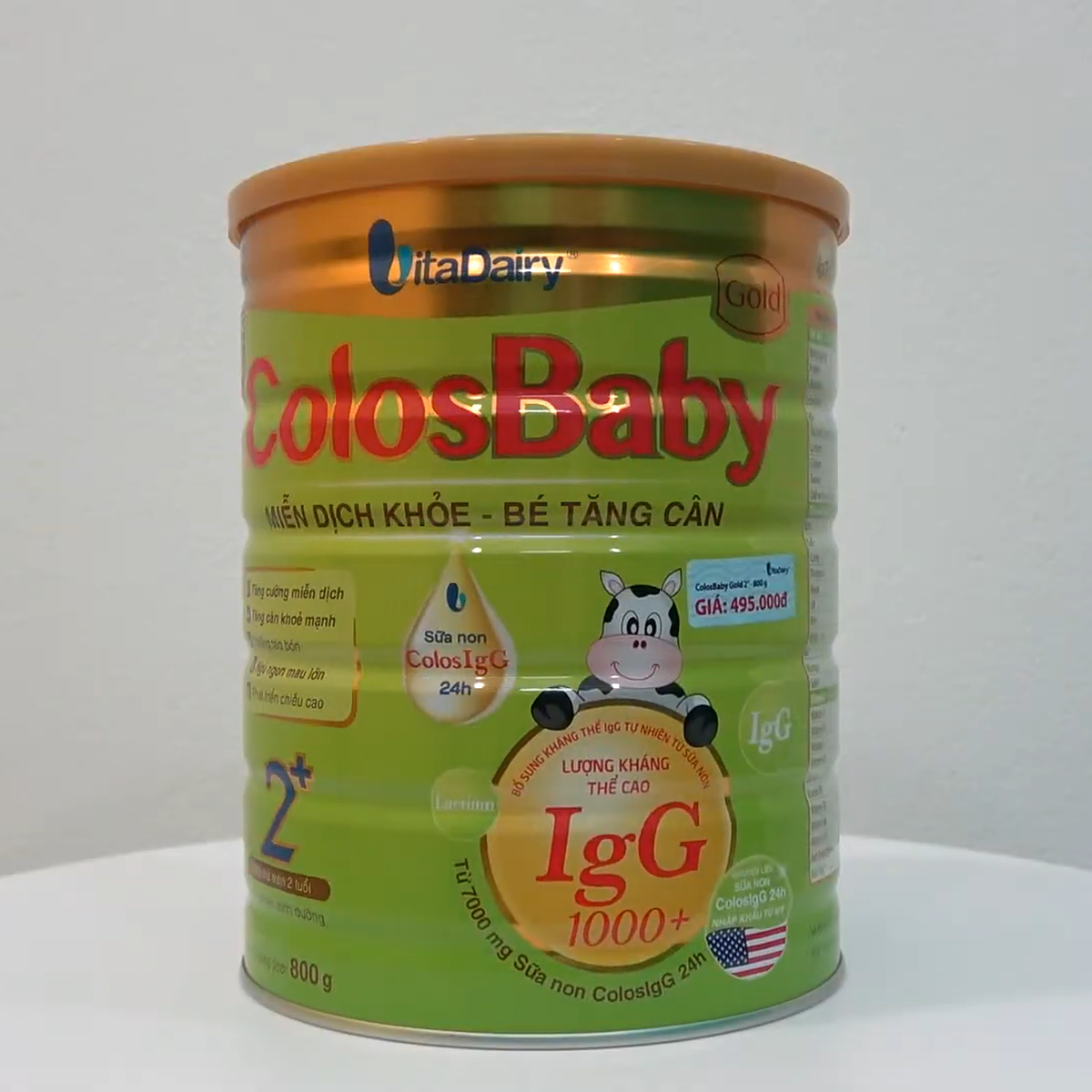 Sữa bột Colosbaby gold 2+ 800g tăng cường hệ miễn dịch (2Y+) - video