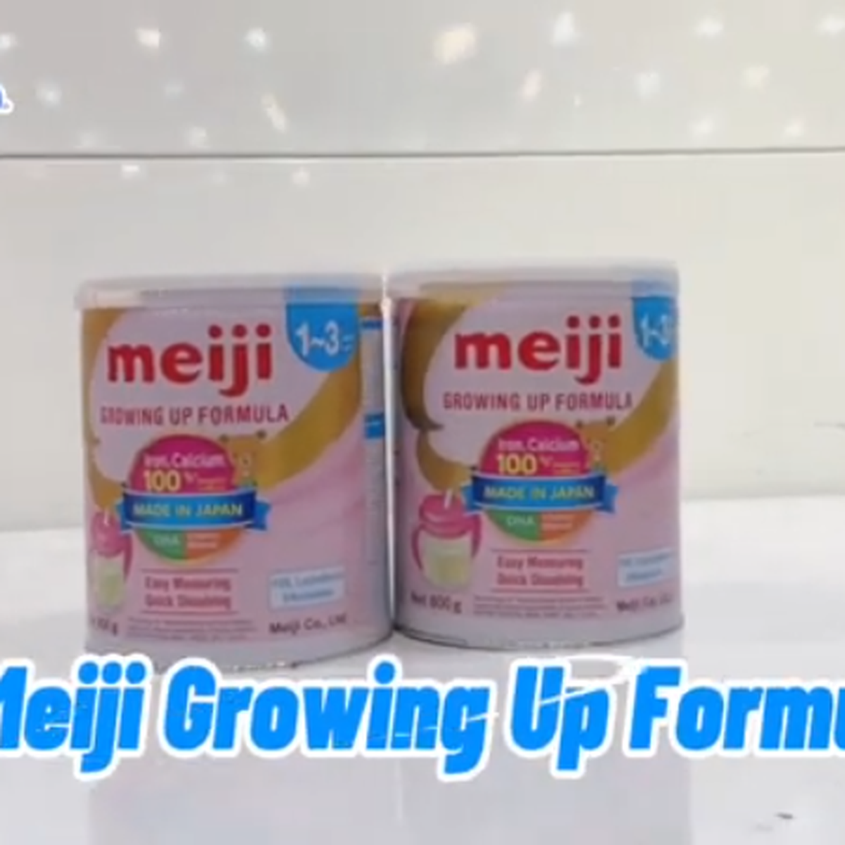 Sữa Meiji Growing Up Formula nhập khẩu cho bé 1-3 tuổi 800g - video