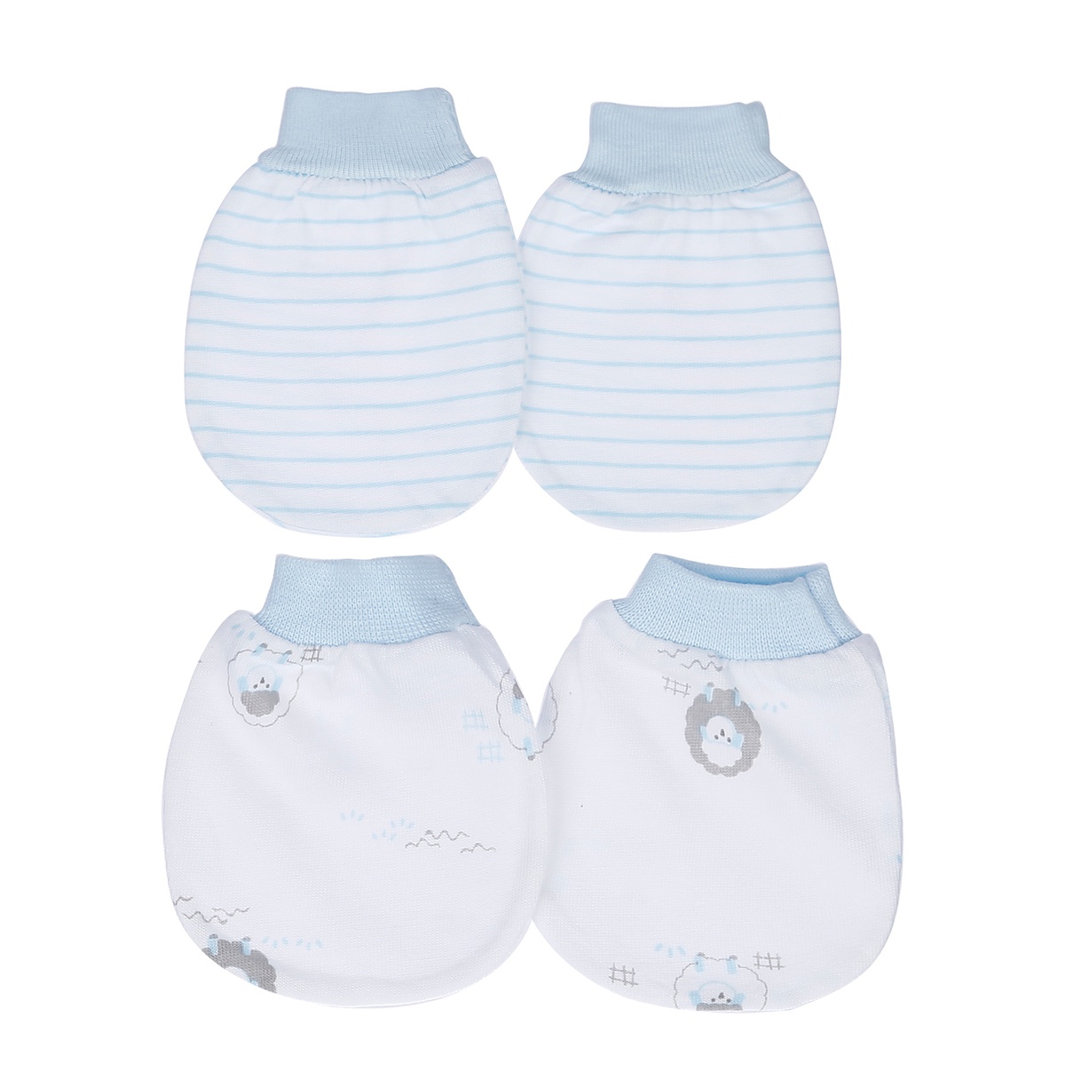 Set 2 bao tay sơ sinh KidsPlaza BA21 (Xanh Dương)