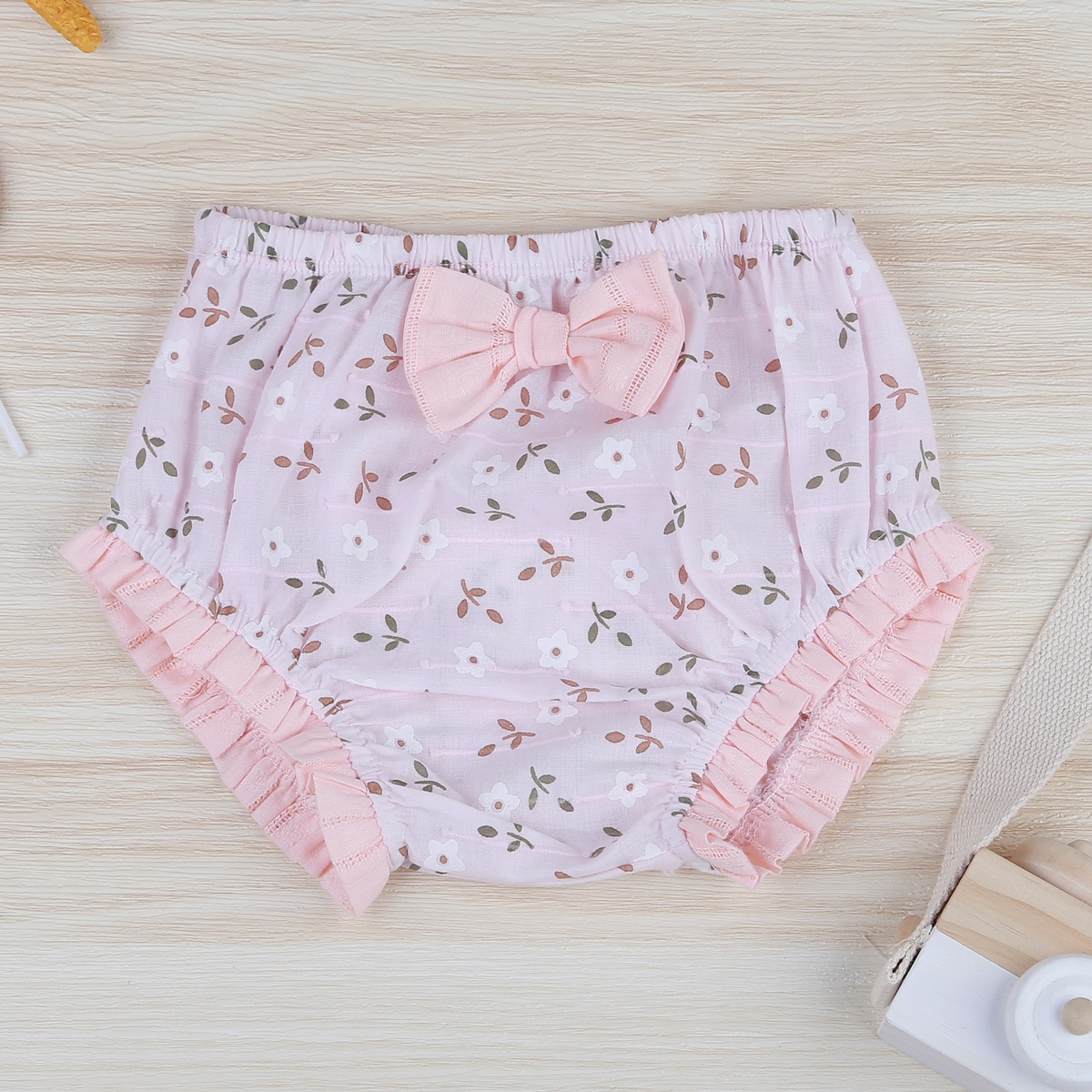 Set váy 2 dây hoa băng đô KidsPlaza HN22H hồng - hình 6