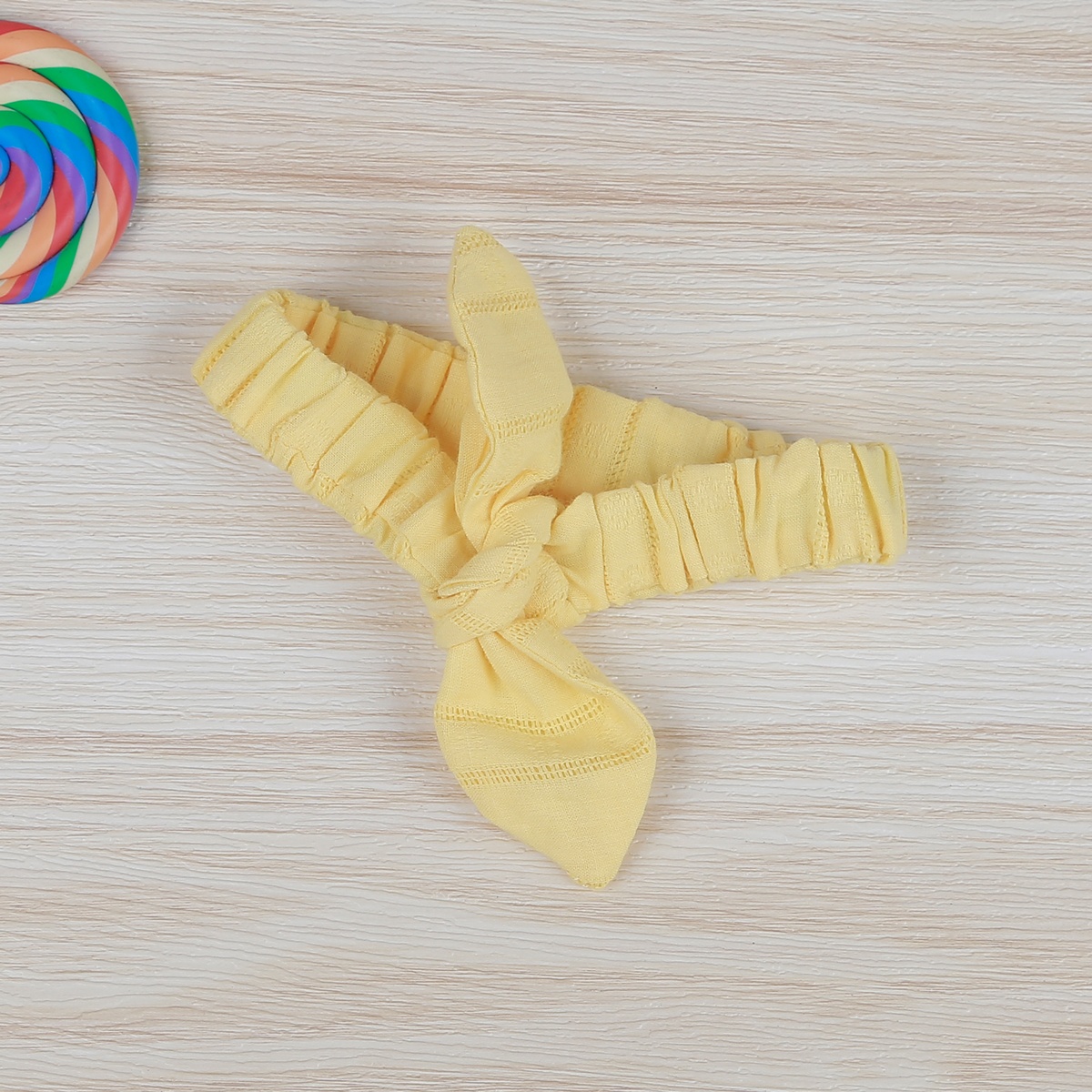 Set váy 2 dây hoa băng đô KidsPlaza HN22H vàng - hình 6