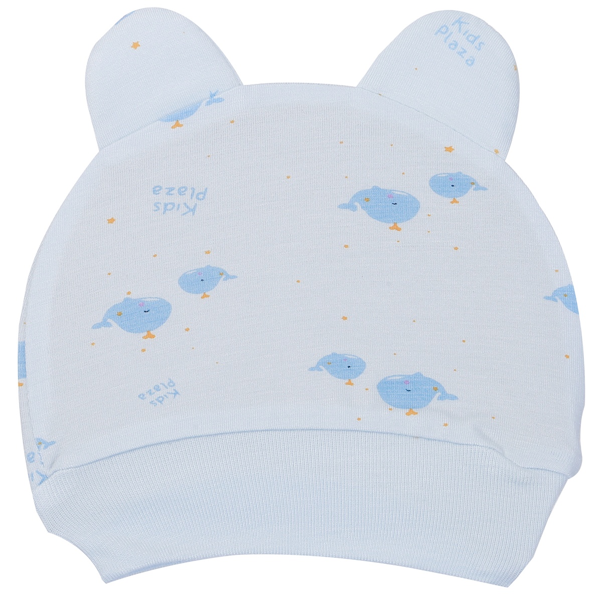 Set 2 mũ cotton KidsPlaza in cá heo TM24 (Xanh dương) - mặt trái
