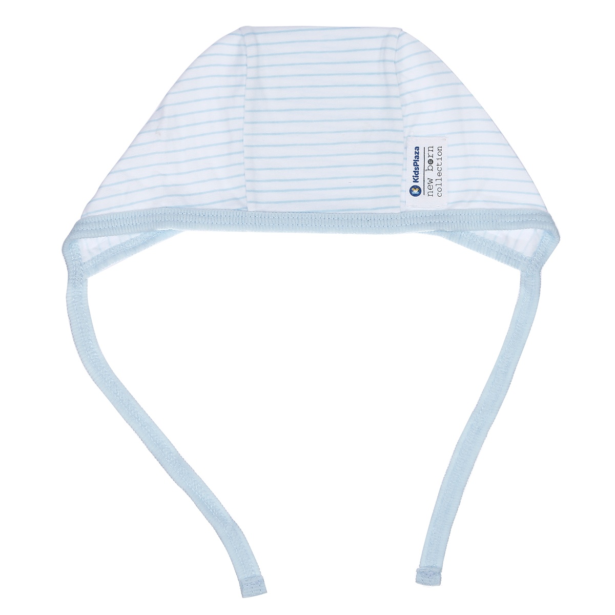 Set 2 mũ sơ sinh cotton buộc dây KidsPlaza BA21 (Xanh dương) - mặt sau