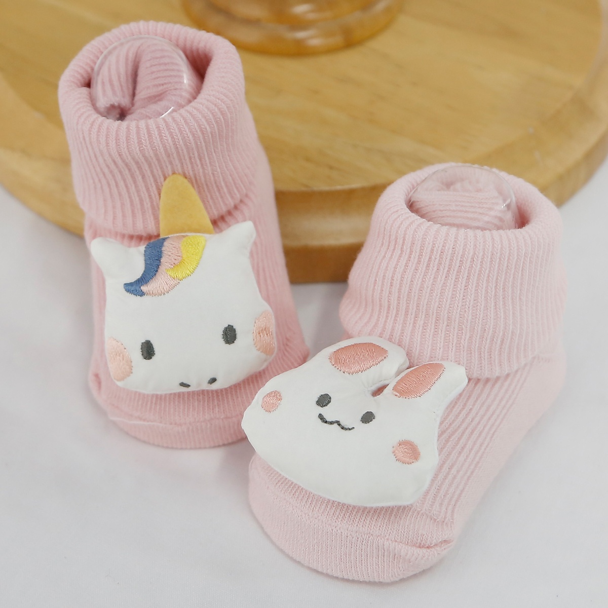 Set 2 tất bé gái in hình dễ thương AC22 - mặt sau