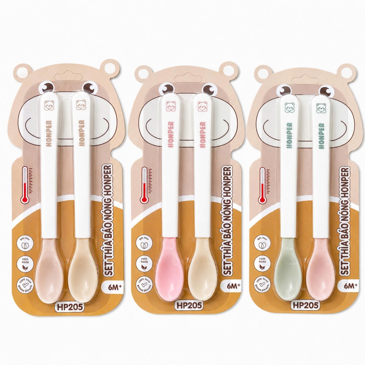 Set thìa báo nóng Honper HP205 (Màu ngẫu nhiên) - mặt trái